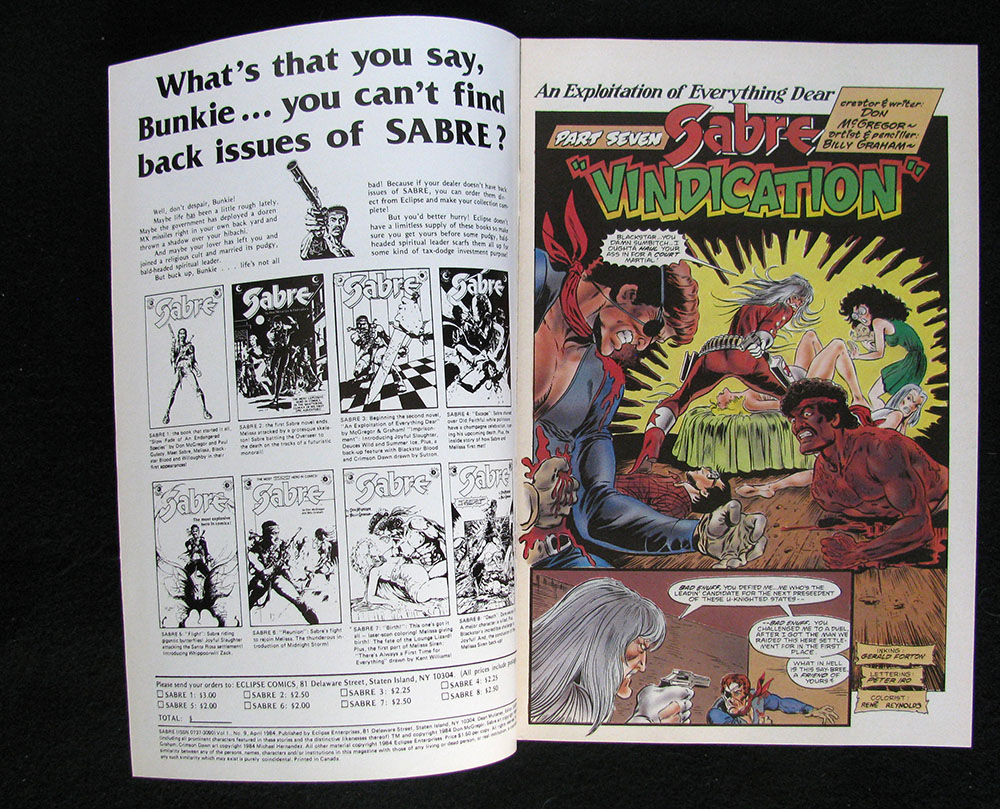 SABRE #1 THRU #14 FULL SET (1982 SERIES) - Image 19