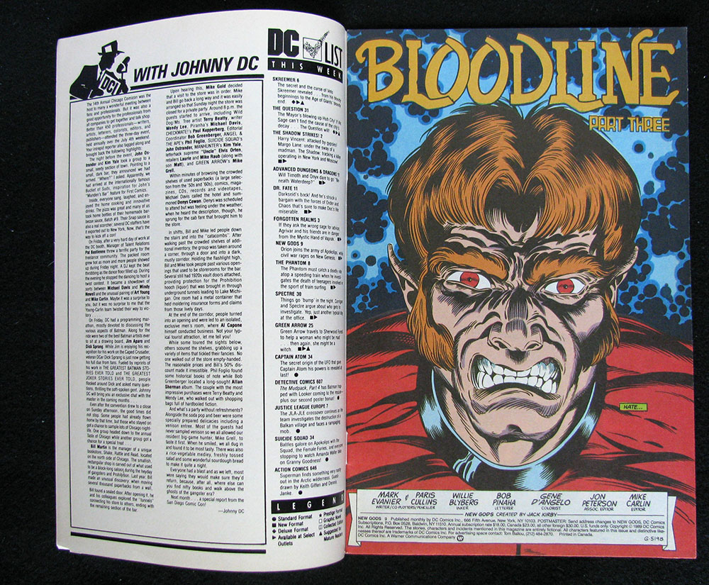 NEW GODS # 9 (3 OF A LOT OF 4) 1989 SERIES - Image 6